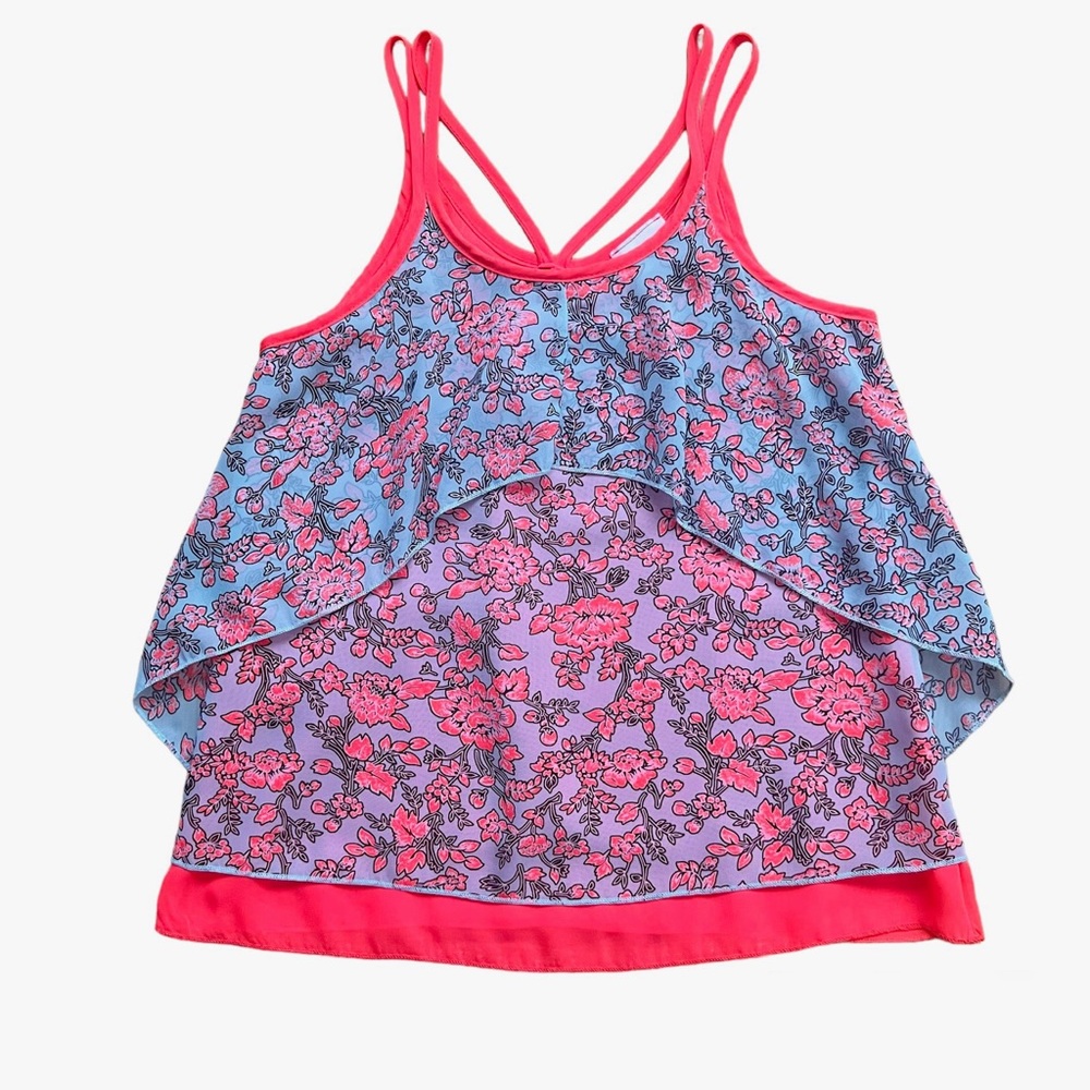 Kiddo by Katie / Cute floral print sleeveless blouse / Size 10